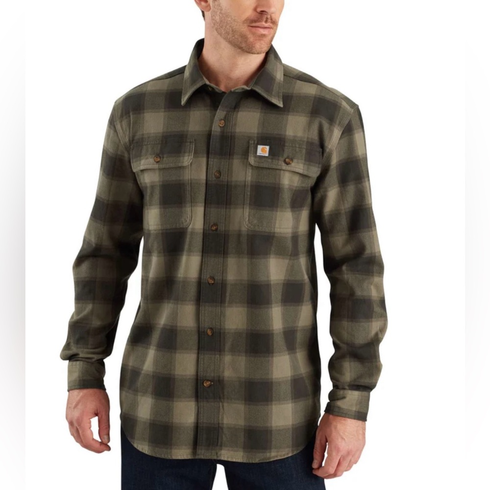 Carhartt Men’s Long Sleeve Shirt 100% Cotton  size Large